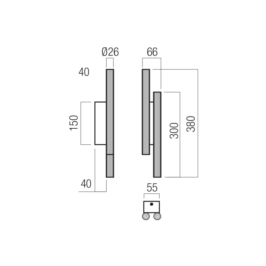 Redo 01-3850 - Applique murale LED NIKOS 4xLED/4W/230V 3000K IRC 90 blanche