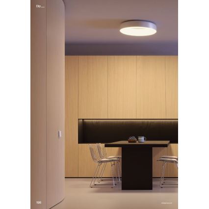 Redo 01-3941 - Plafonnier LED DIP/40W/230V 2700/3000/4000/5000/6500K IRC 90 Ø 62,4 cm blanc