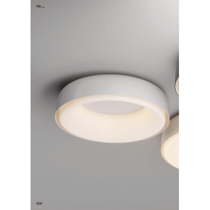 Redo 01-3941 - Plafonnier LED DIP/40W/230V 2700/3000/4000/5000/6500K IRC 90 Ø 62,4 cm blanc