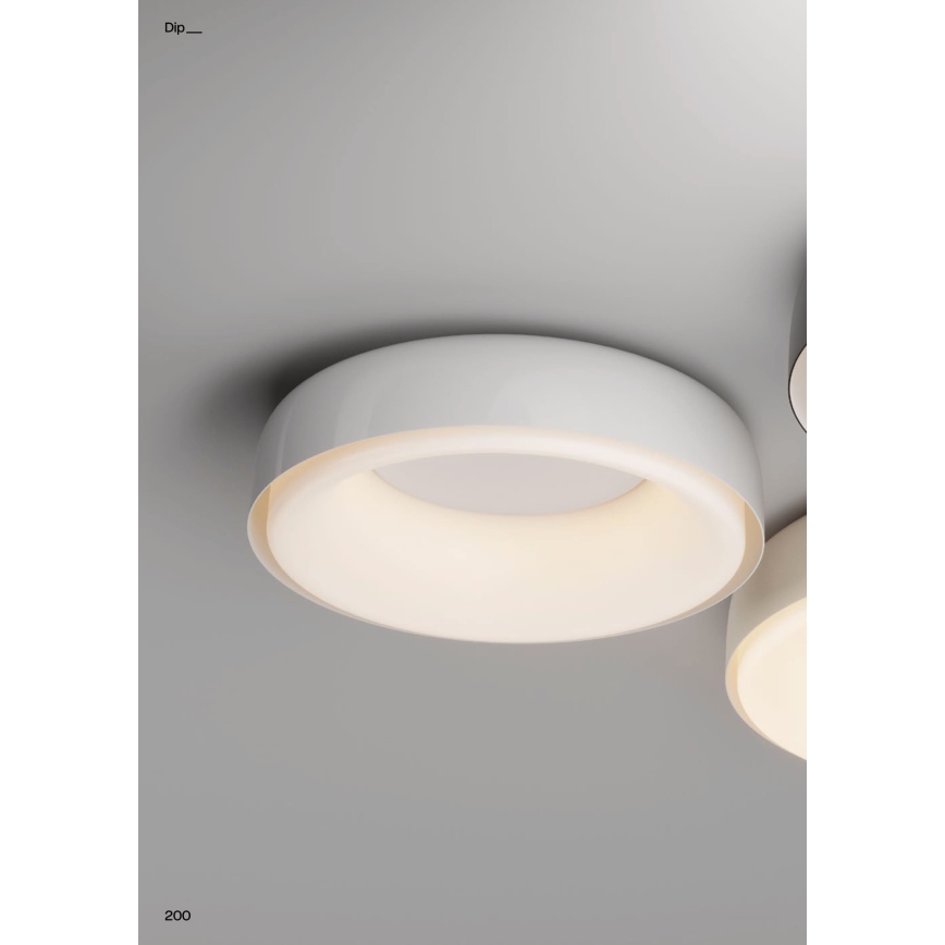 Redo 01-3941 - Plafonnier LED DIP/40W/230V 2700/3000/4000/5000/6500K IRC 90 Ø 62,4 cm blanc