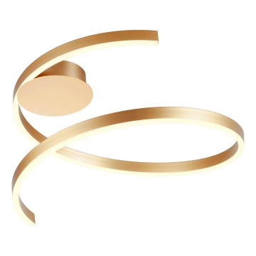 Redo 01-4011 - Plafonnier LED dimmable SCROLL, 38 W, 230 V, 3000/4000/6000 K, IRC 90, Ø 60 cm, doré