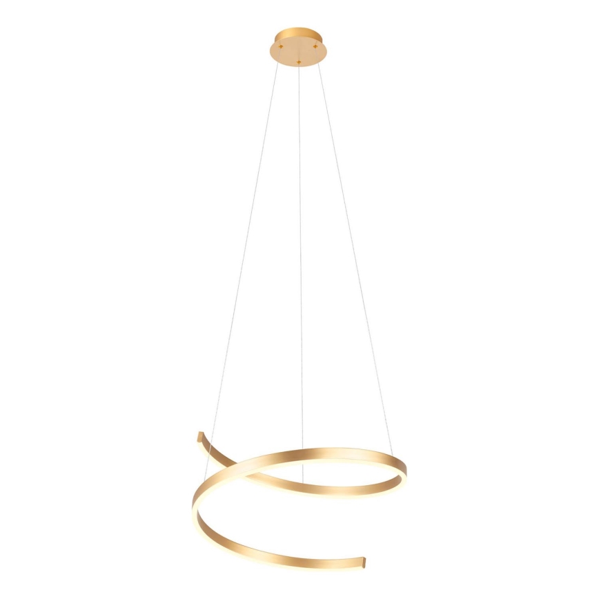 Redo 01-4014 - Lustre LED dimmable sur câble SCROLL, 38 W, 230 V, 3000 K/4000 K/6000 K, IRC 90, Ø 60 cm, doré