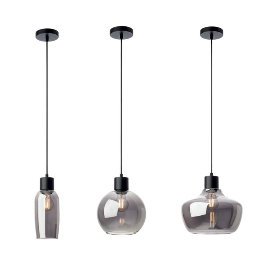 Redo 01-4045 - Suspension filaire ATLANTIS 1xE27/42W/230V d. 20 cm noir
