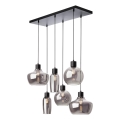 Redo 01-4047 - Suspension filaire ATLANTIS 6xE27/42W/230V noir