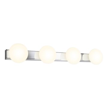 Redo 01-4309 - Plafonnier LED pour salle de bains OVUM 4xLED/5W/230V 3000/4000K IRC 90 IP44 blanc/chrome brillant