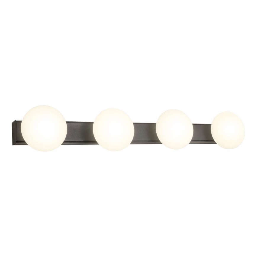 Redo 01-4311 - Plafonnier LED pour salle de bains OVUM 4xLED/5W/230V 3000/4000K IRC 90 IP44 blanc/noir