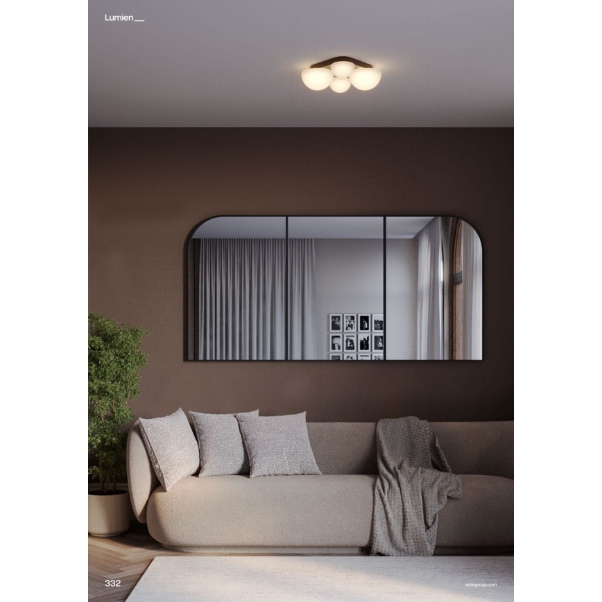 Redo 01-4332 - Plafonnier LED LUMIEN 4xLED/26W/230V 2700/3000K IRC 90 blanc/doré