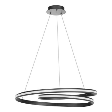 Redo 01-4365 - Suspension LED dimmable sur câble TORSION, 60W, 230V, 2700/3000/4000K, IRC 90, Ø 75,2 cm, noire
