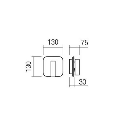 Redo 01-4473 - Applique murale LED QUDA LED/6W/230V + LED/3W CRI 90 bronze
