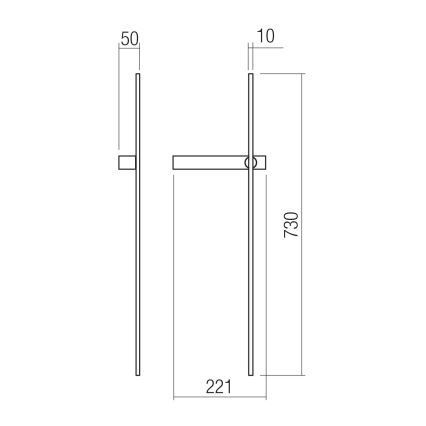Redo 01-4672 - Applique murale LED TANGENT LED/6W/230V 2700/2850/3000K CRI 90 dorée