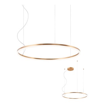 Redo 01-4877 - Lustre LED dimmable suspendu sur câble ORBIT LED/55W/230V 2700/3000K bronze