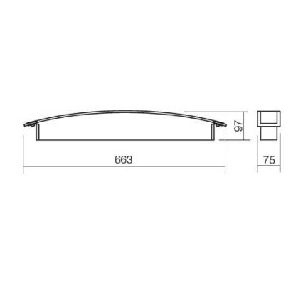 Redo 01-760 - Applique murale GLANCE 1xG5/24W/230V