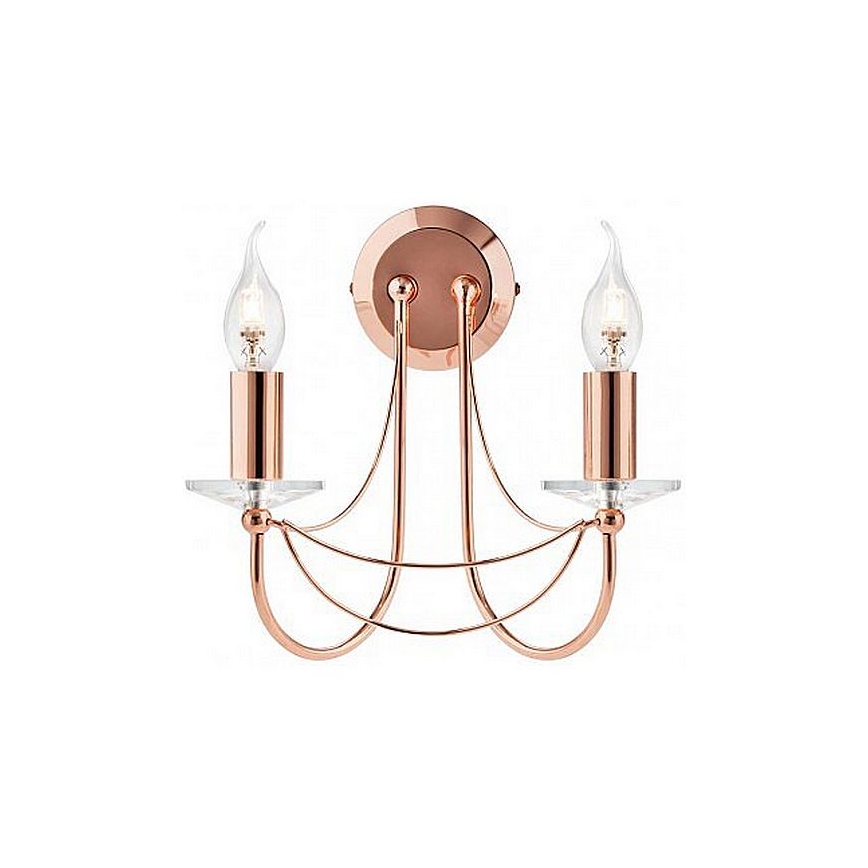 Redo 02-859 - Applique murale ARIEL 2xE14/28W/230V cuivre