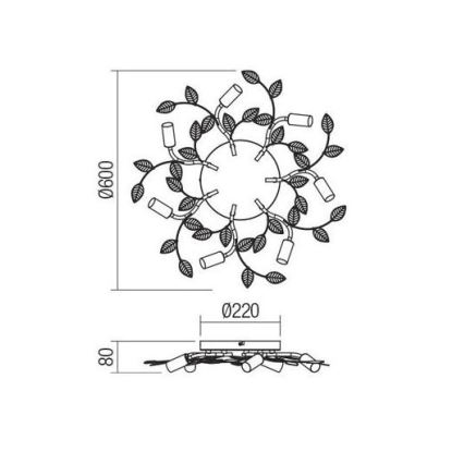 Redo 02-981 - Lustre TIARA 7xE14/28W/230V