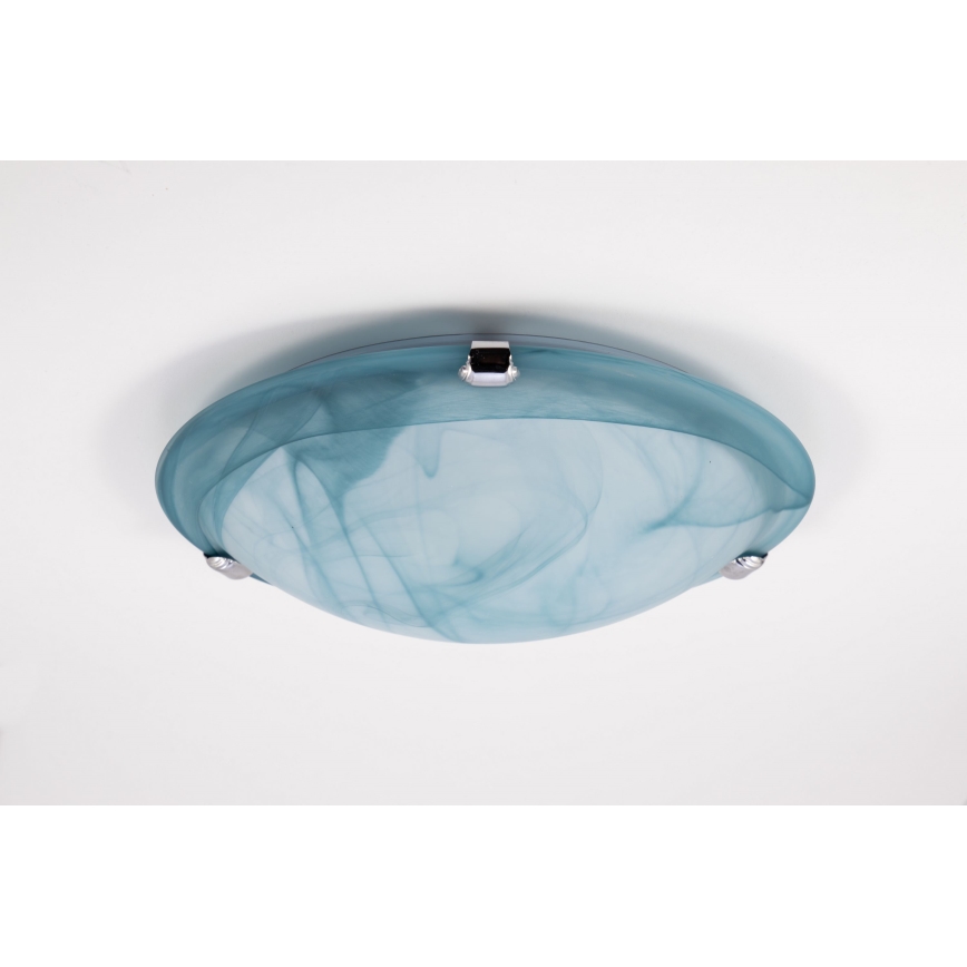 Redo 05-682 - Plafonnier VIRGINIA 1xE27/42W/230V d. 25 cm bleu