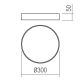 Redo 05-928 - Plafonnier KNOB LED/24W/230V 3000K-6500K 30 cm blanche