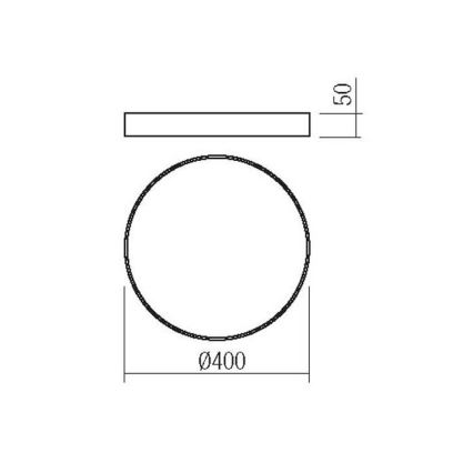 Redo 05-932 - Plafonnier KNOB LED/36W/230V 3000K-6500K 40 cm doré