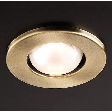 Redo 70218 - Plafonnier encastré FR 1xE14/30W/230V laiton