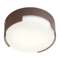 Redo 90004 - Plafonnier extérieur SKOR LED/12W/230V d. 15 cm IP54 marron
