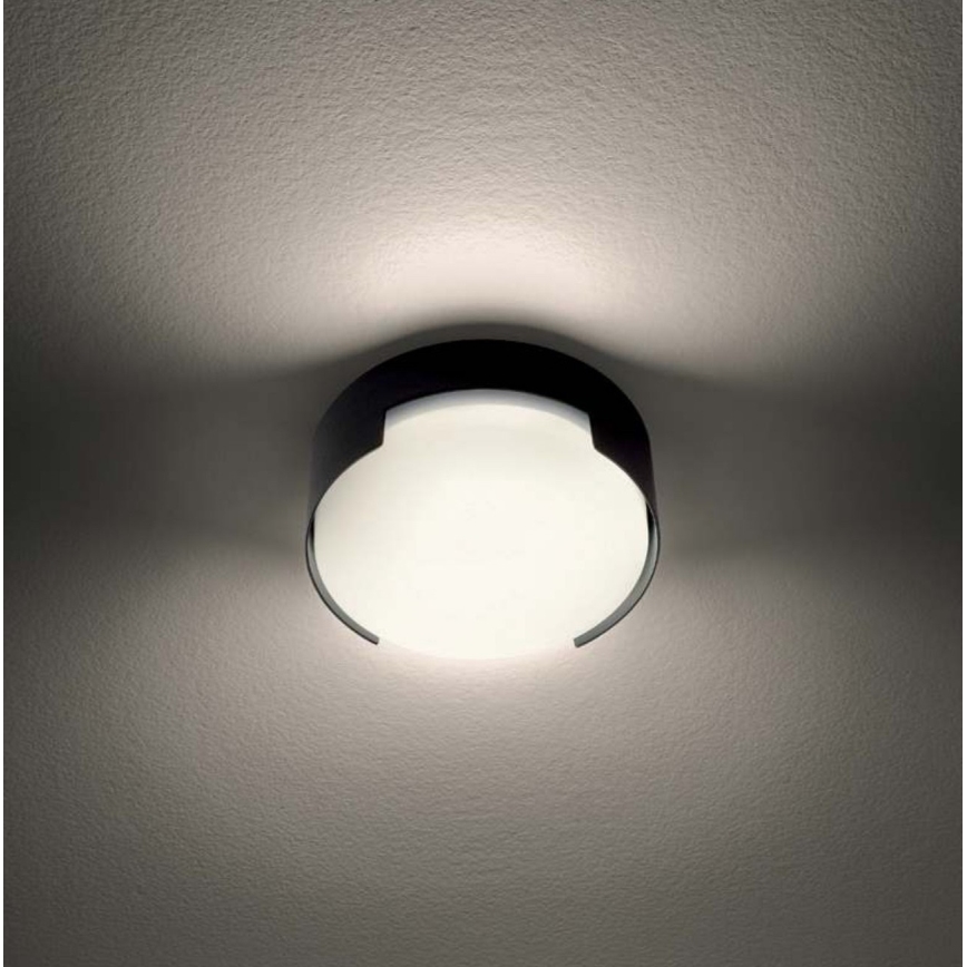Redo 90004 - Plafonnier extérieur SKOR LED/12W/230V d. 15 cm IP54 marron