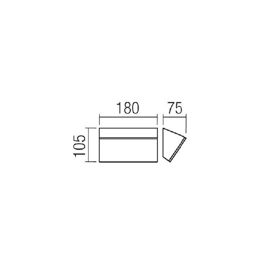 Redo 90017 - Applique murale LED d'extérieur TOKYO LED/12W/230V IP54
