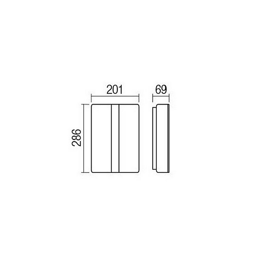 Redo 90023 - Applique murale LED extérieure BREDA 1xLED/12W/230V IP54