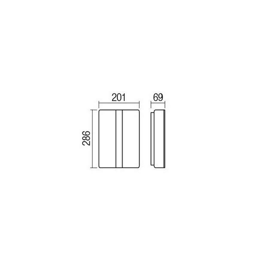 Redo 90025 - Applique murale LED d'extérieur BREDA LED/12W/230V IP54