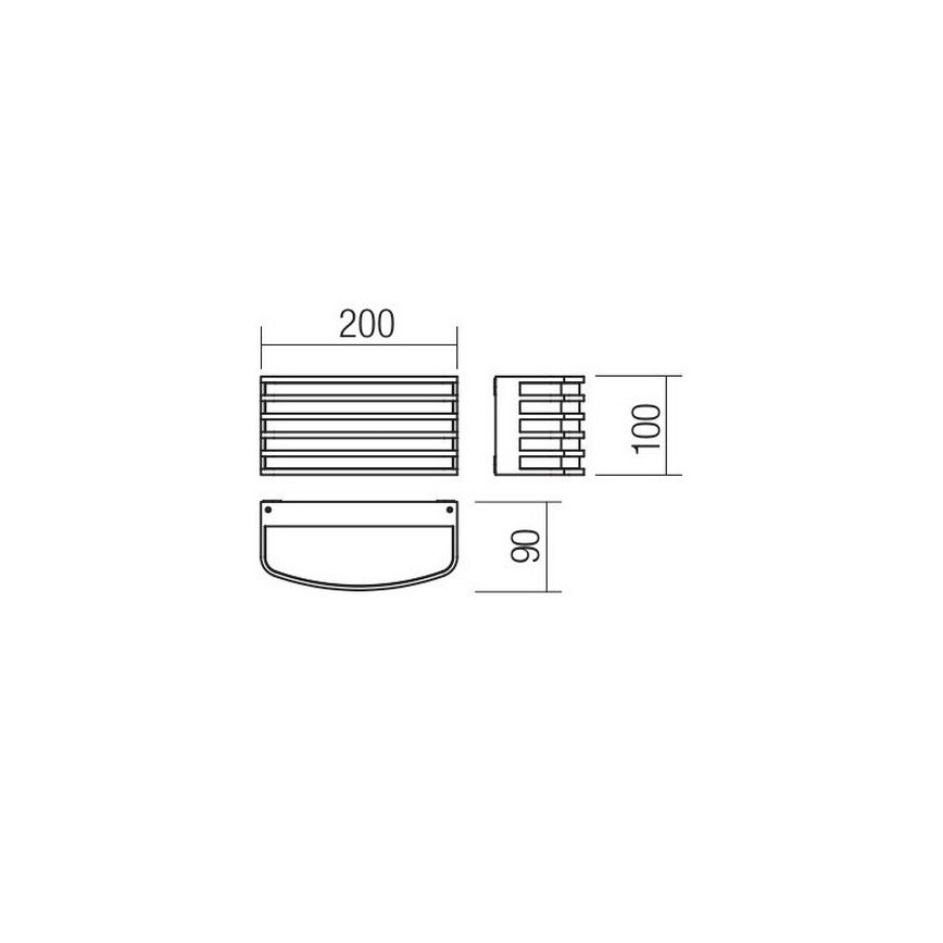 Redo 90038 - Applique murale LED d'extérieur SEBRA LED/15W/230V IP54