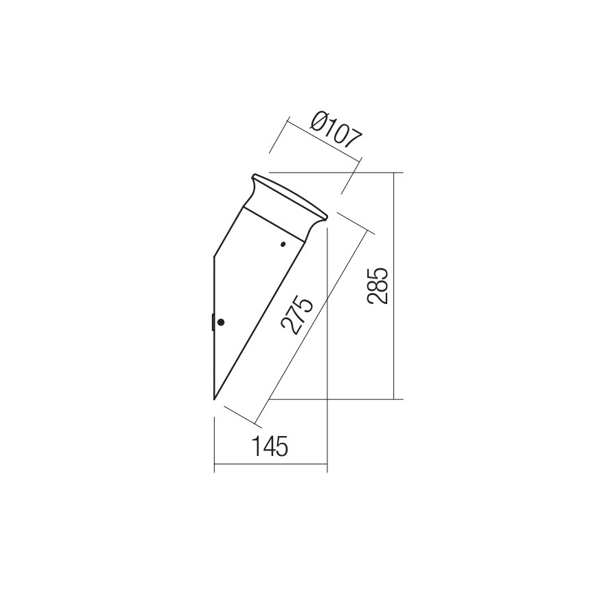 Redo 90073 - Applique murale extérieure ALGON LED/9W/230V IP65 noir