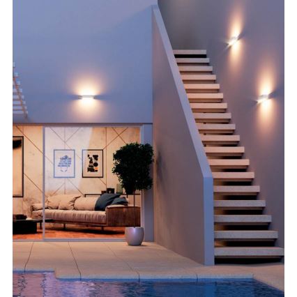 Redo 90095 - Applique murale d'extérieur LED PLANIT LED/10W/230V 3000K IP54 blanche