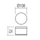 Redo 90107 - Plafonnier LED extérieur AKRON 1xLED/9W/230V IP54