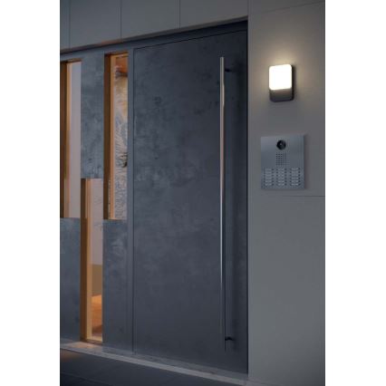 Redo 90133 - Applique murale extérieure LED avec capteur de mouvement et détecteur crépusculaire COLIN LED/9W/230V 3000K IP54 anthracite