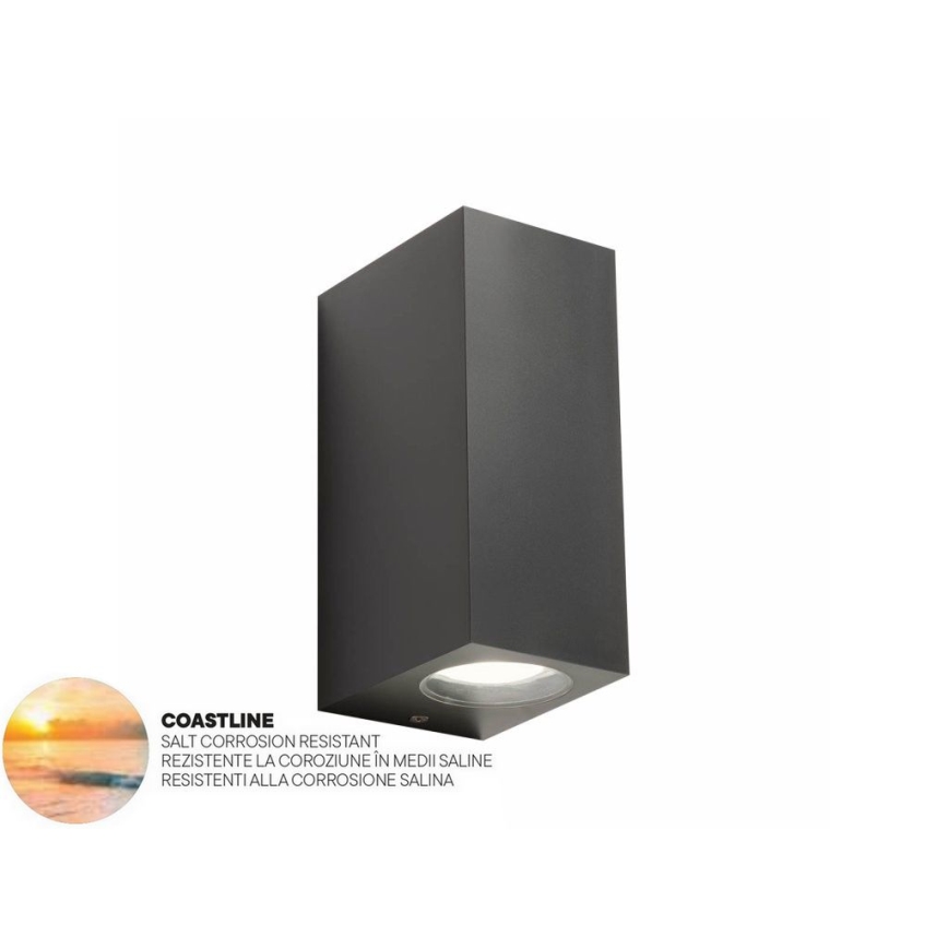 Redo 90152 - Applique murale d'extérieur PUNTA 2xGU10/7W/230V IP44