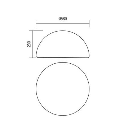 Redo 90169 - Lampe d'extérieur BLOB 1xE27/23W/230V Ø 56 cm IP65 blanche