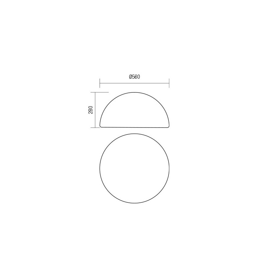 Redo 90169 - Lampe d'extérieur BLOB 1xE27/23W/230V Ø 56 cm IP65 blanche