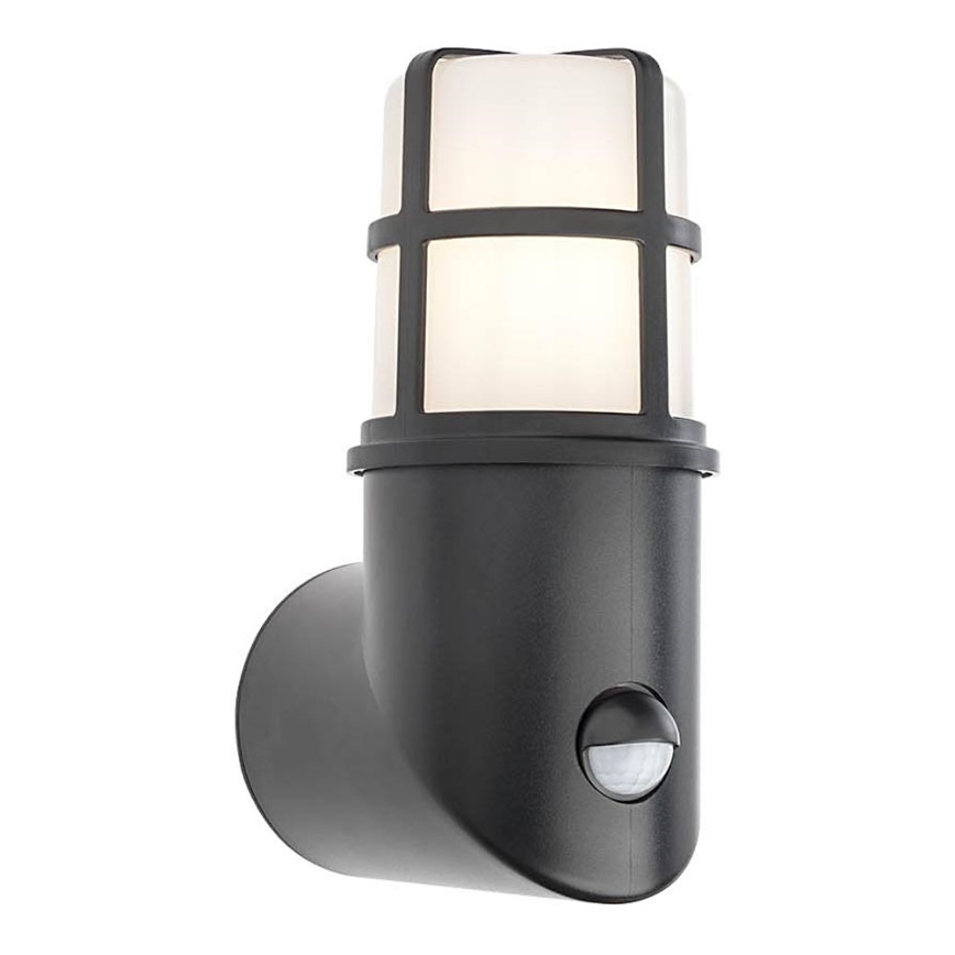 Redo 90201 - Lampe d'extérieur avec détecteur TRITON 1xE27/28W/230V IP54 noir