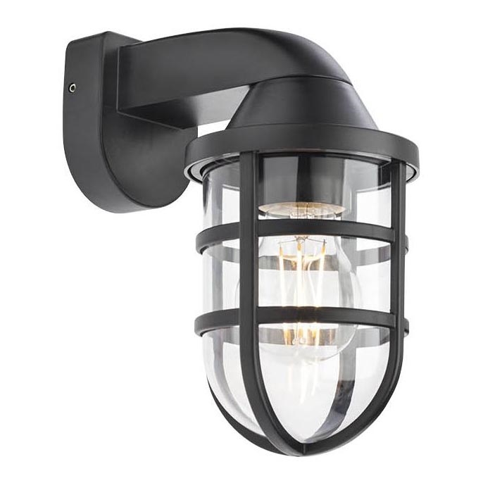 Redo 90207 - Applique murale d'extérieur CAGE 1xE27/28W/230V IP44 noir