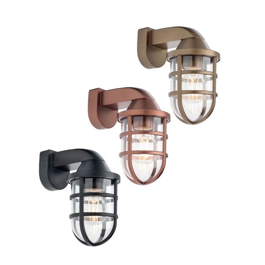 Redo 90207 - Applique murale d'extérieur CAGE 1xE27/28W/230V IP44 noir