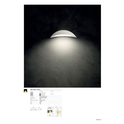 Redo 90236 - Applique murale d'extérieur PALMA LED/18W/230V 3000K IP54 marron
