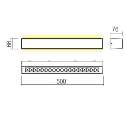 Redo 90261 - Applique murale extérieure AROOS LED/21W/230V 3000K IP65 marron