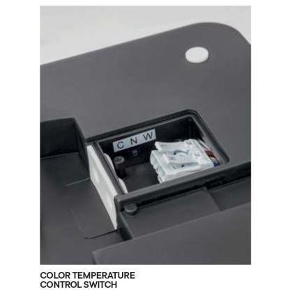 Redo 90286 - Plafonnier extérieur ISOLA LED/24W/230V d. 26 cm 3000/4000/6500K IP54 anthracite
