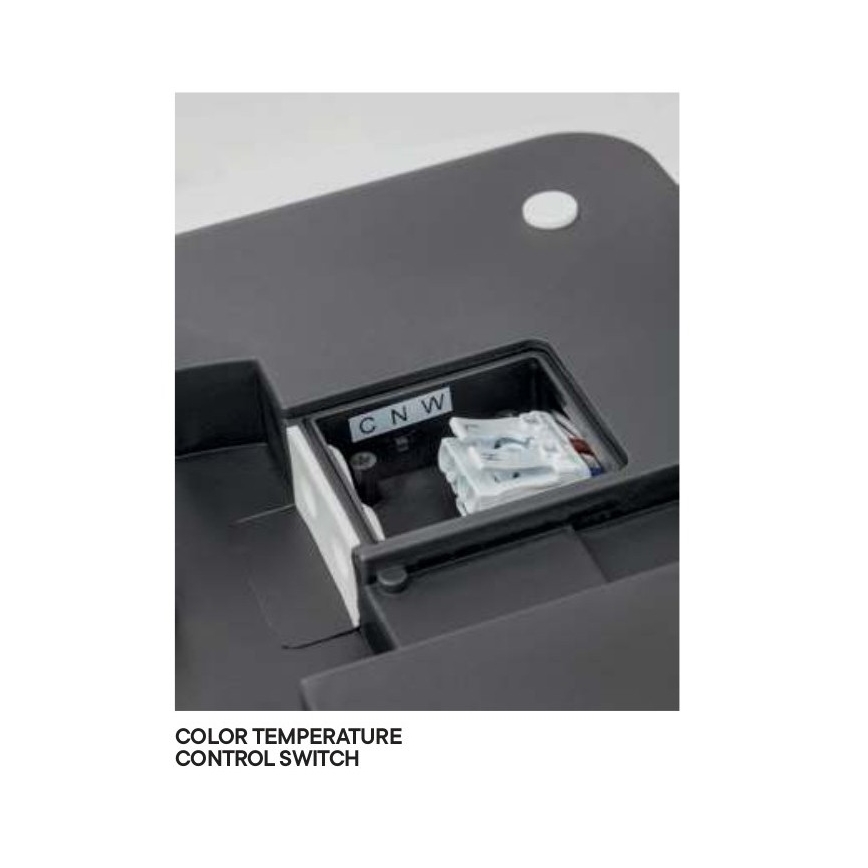 Redo 90286 - Plafonnier extérieur ISOLA LED/24W/230V d. 26 cm 3000/4000/6500K IP54 anthracite