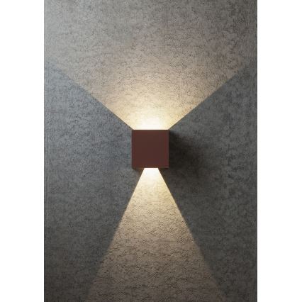 Redo 90298 - Applique murale extérieure LED VARY 2xLED/10W/230V 3000K IP54 marron
