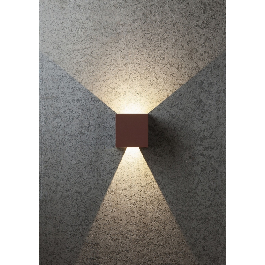 Redo 90298 - Applique murale extérieure LED VARY 2xLED/10W/230V 3000K IP54 marron