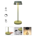 Redo 90309 - Lampe de table tactile à intensité variable ILUNA LED/2,5W/5V 2700-3000K 3000 mAh IP65 vert