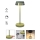 Redo 90309 - Lampe de table tactile à intensité variable ILUNA LED/2,5W/5V 2700-3000K 3000 mAh IP65 vert
