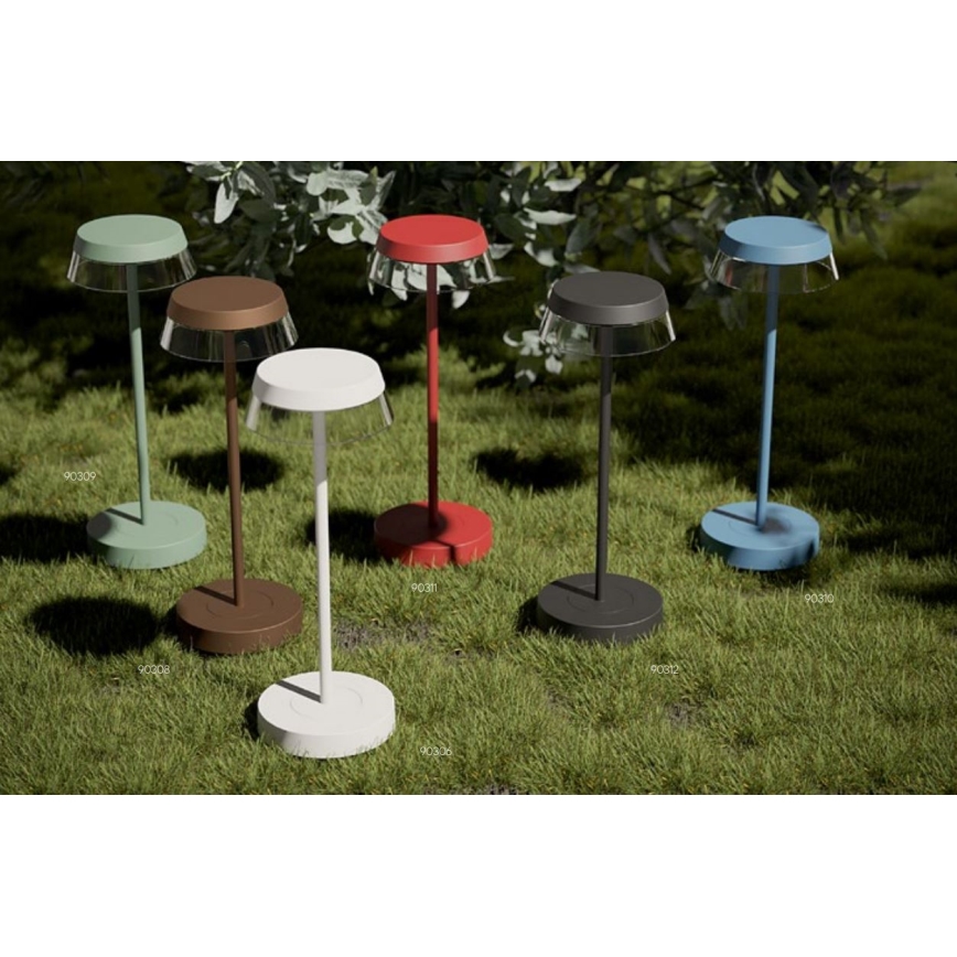 Redo 90310 - Lampe de table tactile à intensité variable ILUNA LED/2,5W/5V 2700-3000K 3000 mAh IP65 bleu