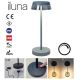 Redo 90310 - Lampe de table tactile à intensité variable ILUNA LED/2,5W/5V 2700-3000K 3000 mAh IP65 bleu