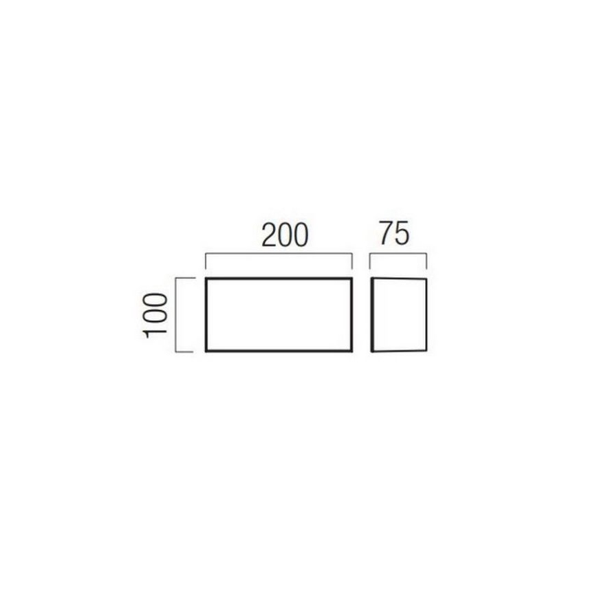 Redo 90325 - Applique murale d'extérieur KODIAK LED/8W/230V 4000K 20 cm IP65 blanc