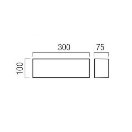 Redo 90329 - Applique murale d'extérieur LED KODIAK LED/12W/230V 4000K 30 cm IP65 blanche